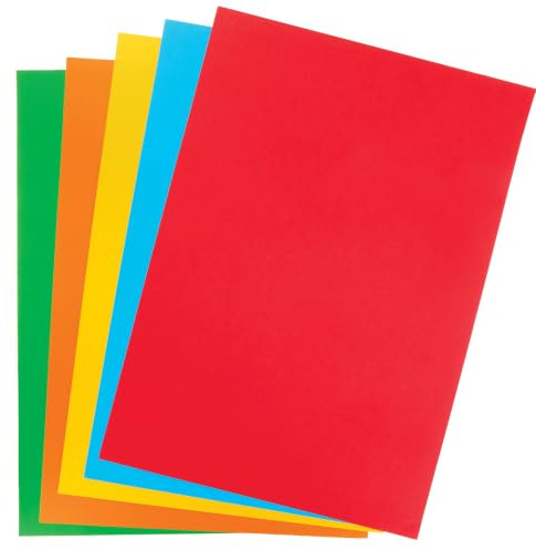 Baker Ross FX921 Farbpapier A3, 50er-Pack, buntes Bastel- und Kopierpapier für Schule und kreative Projekte