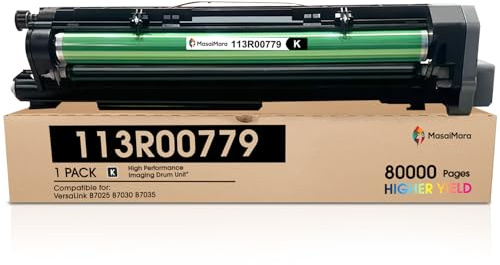 MasaiMara 113R00779 High Capacity Compatible Image Drum Unit Replacement for Xerox Versalink B7025 B7030 B7035 Printer (Black, 1-Pack)