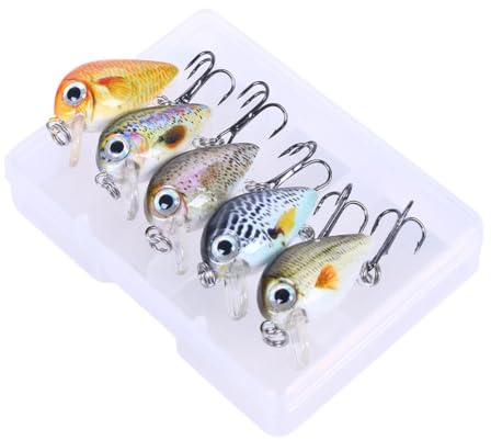 Kunstköder Kit zum Angeln, ABS Mikro Minnow Köder Set, Mini Künstlicher Salzwasser Angelköder für Das Süßwasser Salzwasser Angeln (Gemischte Farben)