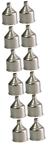 Zerodeko 12piezas Embudo De Inoxidable Para Cocina Para Transferir Vino y Líquidos Casa Embudo Útil Para Llenar Botellas y Contenedores Sin Derrames
