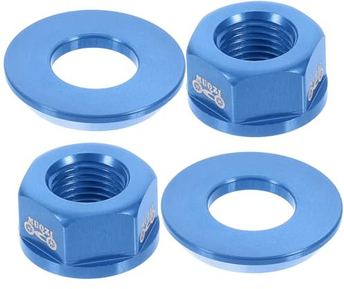 VANZACK 2stücke Aluminiumlegierung Klappbare Nabenmutter Radmuttern Für Fahrradhinterbau Blau