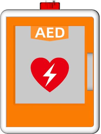 Wandmontierter AED-Defibrillator-Aufbewahrungsschrank, Herz-Defibrillations-Alarmbox, Erste-Hilfe-Schrank, Trennwandposition einstellbar, Doppelschaltersteuerung, passend für die meisten AED-Modelle