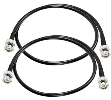 Superbat Cavo Coassiale RG58 50 Ohm BNC 60cm Maschio-Maschio 2 Pezzi