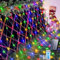 Aofonchy Filet Lumineux Solaire, 1.5x1.5M 96LED Étanche Lumineuse de Filet, 8 Modes Guirlande Lumineuse en Maille avec Télécommande, Guirlande Lumineuse Filet pour Noël Jardin Mariage Fête