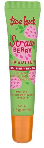 Tree Hut Strawberry Sugarlips Lip Butter, Hydrating Lip Care for Soft, Smooth & Nourished Lips, 0.52 fl oz