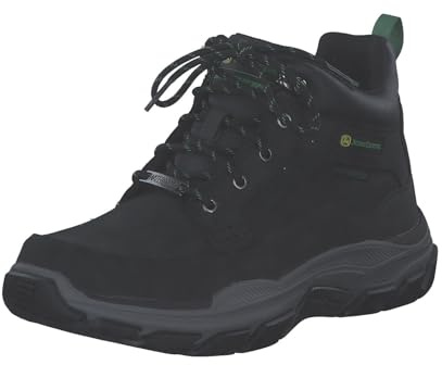 Skechers herr x John Deere RESPECTED Landin ankelkänga, svart, 9.5 UK, Svart, 44 EU