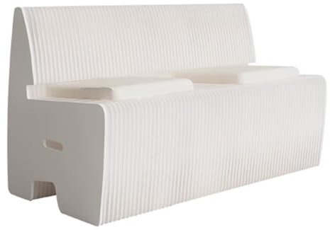Klappbarer Papierhocker Sofasessel, Ausziehbare Ziehharmonika Sofabänke Papierhocker mit Rückenlehne, Klappbare Papierinsel Plattform, Ausstellungsprodukt Display Tisch