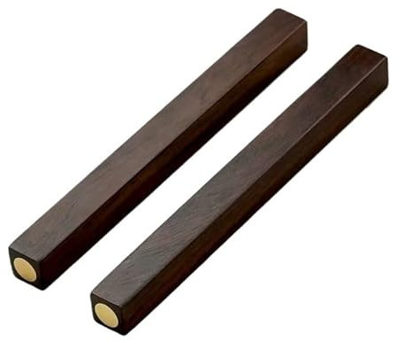 ERERE Chinesischer Kalligraphie-Briefbeschwerer, Briefbeschwerer for Malen, 1 Paar Holz-Kalligraphie-Papierbeschwerer, Malerei-Holz-Briefbeschwerer(Brown)