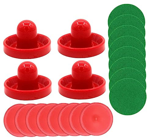 Happyyami Airhockey Ersatz Puck Kunststoff 96mm 64mm Mit Drücker 20 Stück Für Kleiner Airhockey Tisch Spielzubehör Familie