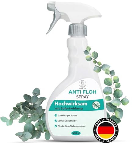 Animal Vita® Flohspray für Wohnung und Möbel [TESTURTEIL SEHR GUT] gegen Flöhe bei Hunden und Katzen - Alternative zu Fogger gegen Flöhe - Flohmittel für Wohnung, hochwirksam & laborgeprüft