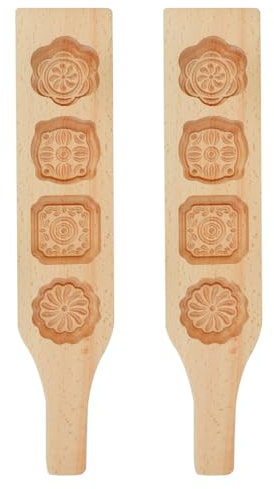 Nicear Mooncake Mould Mid-Autumn Festival Wooden Pastry Mould Making Mung Bean Cake Ice Cream Skin Baking Tools