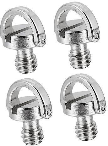 DIYEAH 4 Pièces Visser Moteur Sangle De De La Caméra Guidon Instantané Auto Pare-Chocs Vis à Adaptateur De Vis De Caméra Porte Trépied Portable Film Pôle Le Fer Silver