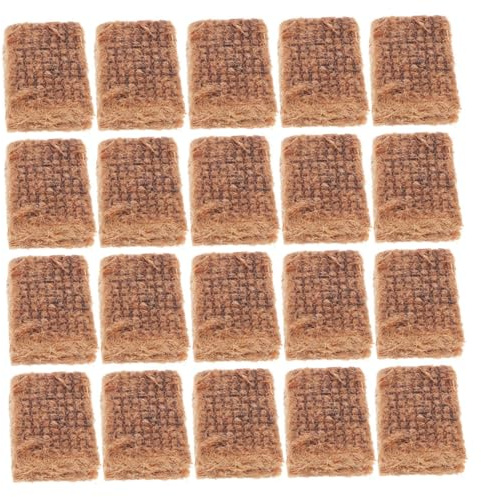 POPETPOP 20pcs Charcoal Lighting Cubes Fire Starter for BBQ and Hot Pot Efficient Cubes for Camping and Outdoor Grilling