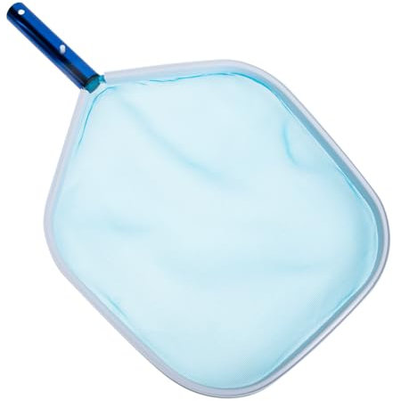 HIAKDOFT Flachwasserreiniger Poolnetz Skimmer Mit Aluminiumrahmen Poolzubehör Für Schwimmbad Und Brunnenreinigung Tragbares Keschernetz Zum Entfernen Von Blättern Und Kleinen Fischen