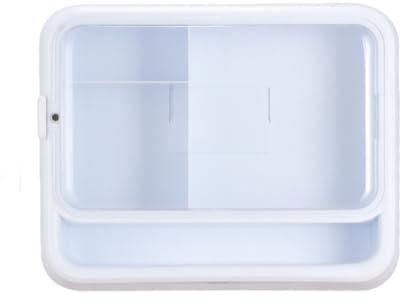 KIXZSAZ Organizza i cosmetici con stile con la scatola per il trucco montata a parete È molto comodo recuperare gli articoli Organizzazione dei cosmetici, Bianco elegante, (Piazza)