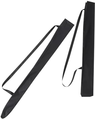 Ipetboom 2pcs Long Hanging Umbrella Bag with Shoulder Strap Pongee Black