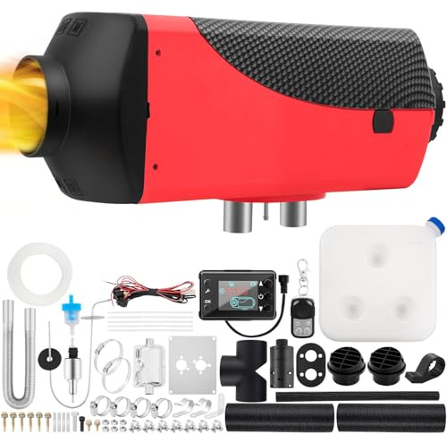 Riscaldatore a gasolio da 12 V, 5 kW, Parcheggio con LCD e Telecomando,per auto, camper, barche, camion, autobus