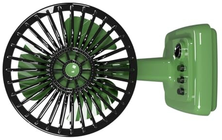 Chenxi Studio Ventilador de escritorio de metal clásico USB pequeño dispositivo de refrigeración recargable con 3 velocidades ajustables para oficina y uso doméstico
