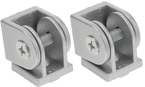 FONDOTIN 2pcs Zinc Alloy Aluminum Profile Pivot Joint Connector Flexible Hinge for Extrusion Frame Assembly Easy Installation and Reliable Performance