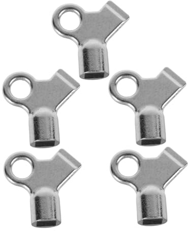 VALICLUD 5pcs Square Radiator Bleed Valve Keys Metal Radiator Utility Keys Heating System Air Plumbing Tool