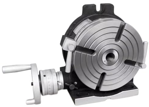 Dual-Hand Manual Rotary Indexing Table, 8/10/12-inch Tailstock Indexing Plate Milling Machine CNC Milling Machine, Rotary Table Indexer(8in/200mm)