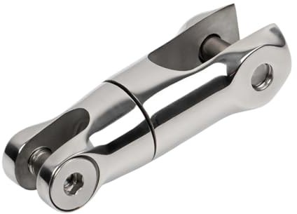 YANSHUYU Ankerwirbel Ankerverbinder Hochleistungs-Bootsanker aus Edelstahl 316 mit drehbarem Anker, 6–8 mm/10–12 mm Kettenverbinder, Ankerketten-Drehverbinder, Bootszubehör Edelstahl-Ankerwirbel