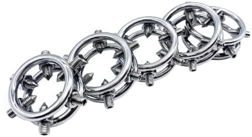 JiXGzAo Anello Di Bloccaggio Dello Sperma Maschile In Metallo InossidabileAnello CoronaricoBanda Di Stimolazione Per L'esercizio Della Testa Del Pene