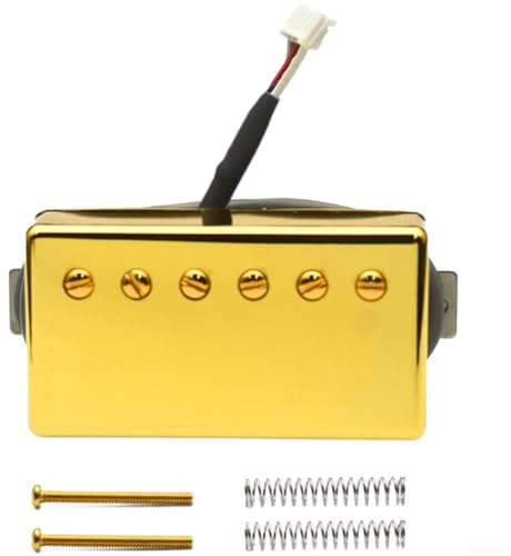 Vintage stil elgitarr pickup Alnico Ii magneter mässingsfodral 5 stift för Jst vax förseglad för professionell prestanda silver (gyllene 57+ (8,5 K))