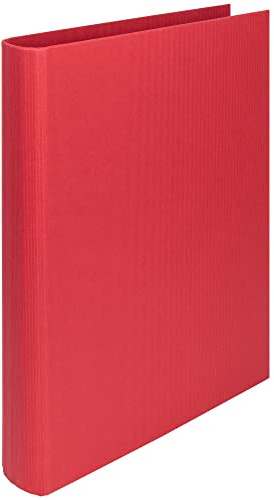 Rössler SOHO Ringbuch A4 | Ringmappe | Ringordner schmal | Ringhefter | Ordner A4 schmal | 2 Ring | Ringbuchordner | 54x280x321 mm | 25mm Füllhöhe | 1 Stück | Farbe: Rot