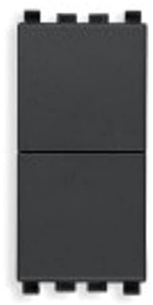 Vimar 20066 Eikon 2 Pulsanti indipendenti 1P NO + 1P NO, 10A, grigio