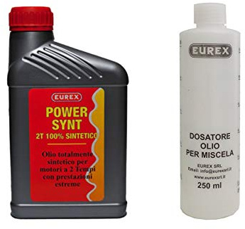 OLIO MOTO 2 TEMPI EUREX POWER SINT LT 1 (Totalmente sintetico) + MISURINO DOSATORE CON TAPPO