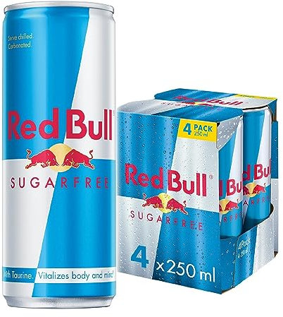 Red Bull Energy Drink Sugar Free 250ml x4