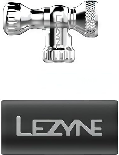 Lezyne Control Drive CNC CO2 Pump Head Silver Shiny Co2 Pump, One Size