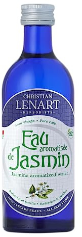 CHRISTIAN LENART - Eau aromatisée de Jasmin 200 ml - 98% d'ingrédients d'origine naturelle - Adoucissante et Rafraîchissante - Fabrication Française