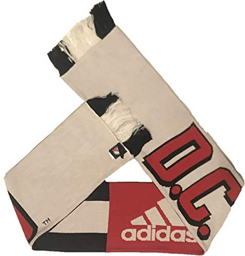 adidas MLS Unisex Erwachsene Fanwear Authentic Draft Jacquard Schal mit Fransen, D.C.United, OSFA