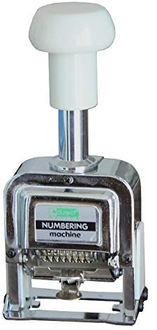 Automatischer Nummernstempel Metall/Kunststoff 8‑stellig mit Zubehör 1Stk