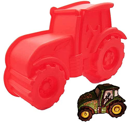 Gusengo DIY Traktor-Backformen - Traktor-Kuchenform, 3D-Traktor-Silikon-Backformen | Leicht zu entformende, hochtemperaturbeständige Form