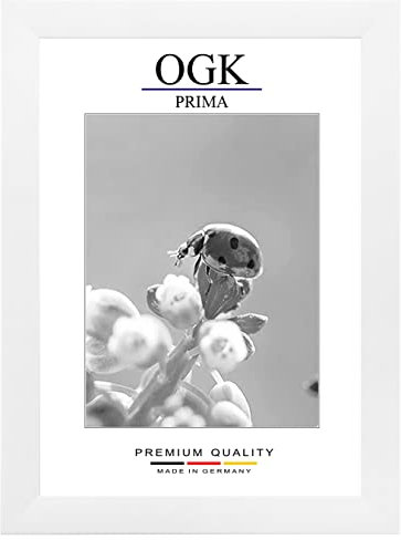 Online-GalleryKing OGK Holz Bilderrahmen 42 x 59,4 cm DIN A2 in Weiß matt | Foto | Poster | Puzzle | Galerie | Rahmen