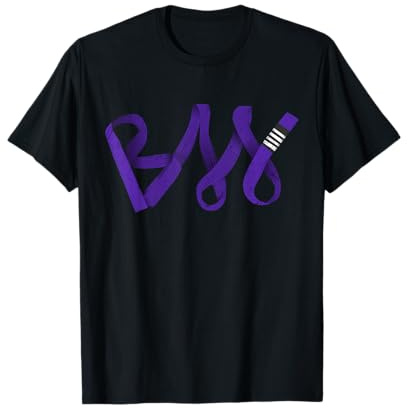 Brazilian Jiu-Jitsu BJJ Text von Purple Belt T-Shirt