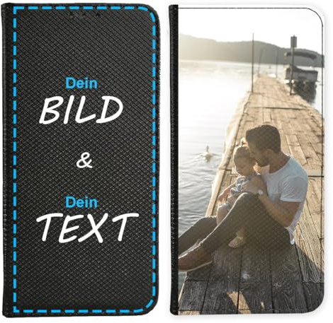 KX-Mobile Personalisierte Hülle für Samsung Galaxy M21 Handyhülle selbst gestalten Smart Magnet mit deinem eigenen Motiv Bedrucken - Dein eigenes Bild