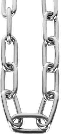 CYEER Catena in acciaio inox, 6 mm, catena in acciaio inox, al metro 2 m, catena in acciaio inox, catena a maglie in metallo, catena di prolunga per poltrona sospesa