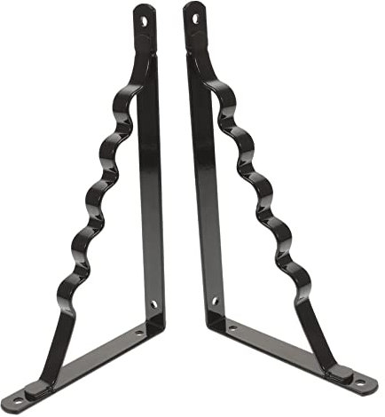 Veemoon 2pezzi Supporti Per Mensole Muro Da Supporto Decorativo Per Scaffali Galleggianti Struttura Per Carico Massimo Per Cucine e Balconi