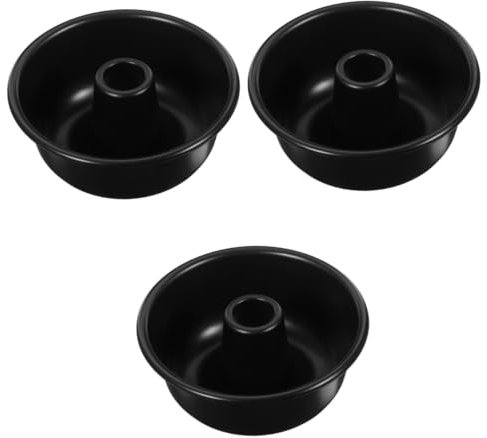 Alipis 3pièces Moule à Gâteau Antiadhésif Aluminium Pour Donuts Et Chiffon Cake Ustensile De Pâtisserie Nonstick Pour Boulangerie Maison