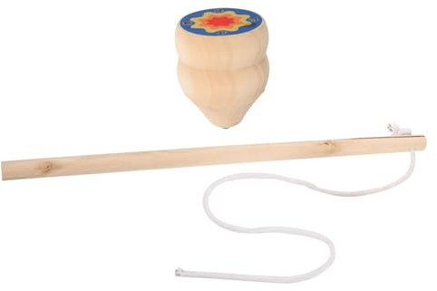 HEMOTON Traditionelles Holzspielzeug Gyro Mit Schnurantrieb Kreatives Gyroskop Für Junge Mädchen Und Erwachsene Langlebiger Baustein Lustiges Spielzeug Für Familie Und Geschenk