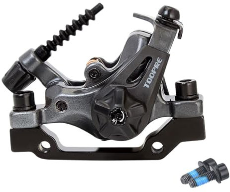 rockible Fahrrad Mechanische Scheibenbremse Scheibenbremse Bremssattel Fahrrad Scheibenbremse für Fixed Gear Bike, Schwarz, VORDERSEITE