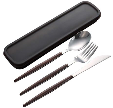 ABOOFAN 4-teiliges Set Geschirr-kit Gabeln Besteck Steakgeschirr Geschirrset Camping-besteck Essgeschirr Löffel Besteck Westliches Speisegeschirr Wiederverwendbares Silberbesteck