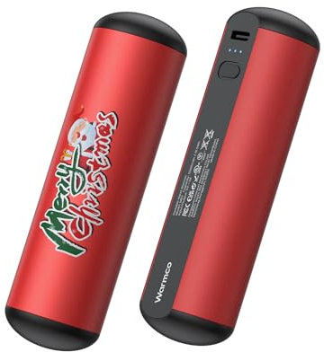 Handwärmer Wiederaufladbar, Warmco 2-Pack 10000mAh USB C Powerbank, Wiederverwendbare Magnetische Elektrische Handwärmer, Geschenke, Muttertag, Vatertag, Geburtstag, Frauen, Männer, Papa, Mama