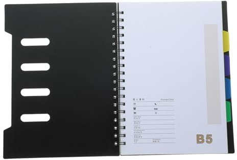 Gogogmee Spiral Notizbuch Kariert Klassifikation Kunststoff Umschlag Ringbuch Für Schule Büro Studium Vielseitiges Notizjournal Für Schriftliche Aufzeichnungen Und Planungen