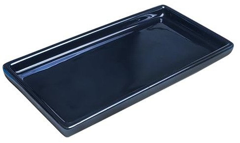 Qaixwuyi Plateau de salle de bain en céramique rectangulaire - Parfum de salle de bain et cuisine