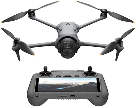 DJI Mavic 4 Pro Drohne mit DJI RC 2, Flaggschiff Triple Kamera Drohne mit 100 MP 4/3-CMOS-Hasselblad-Kamera, Drohne für Profis, 30 km Videoübertragung, 51 Min. max. Flugzeit